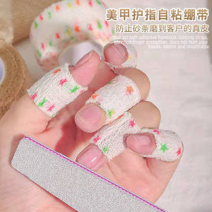 Cute Finger Hand Bandage Elastic Breathable Self-Adhesive Rub Polished Nail Remover Non-Woven Fabric Manicure Implement