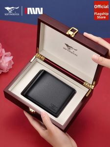 SEPTWOLVES | Mens Leather Wallet Genuine Cowhide