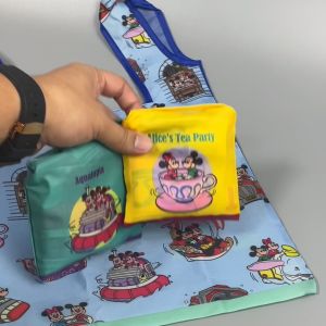 Shopping Bag | ถุงผ้าพับได้ Tokyo Disney กระเป๋าช้อปปิ้ง size 45x30 cm. กระเป๋าช้อปปิ้ง น่ารักมากๆ พับได้ พกพา