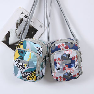 Nylon Crossbody Mini Bag for Women Vertical Style Key Coin Wallet Fashionable Trendy Commuter Style Casual Scene Nylon Material