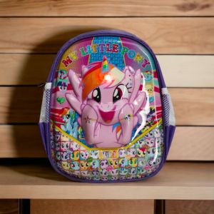 TAS SEKOLAH ANAK PEREMPUAN PAUD/TK KARAKTER KUDAPONY LAMPU LED