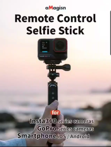 Action Camera Remote Power Selfie Stick aMagisn AP05 For Insta360 GoPro Smartphone