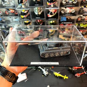 1:72 Scale Alloy Tiger Tank Model Military Armored Fighting Vehicle World War II Crawler Ornament Collectible Toy for Ages 14+