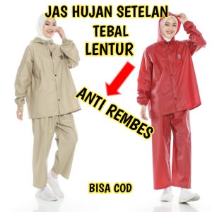 MANTEL HUJAN RAINCOAT JAS HUJAN SETELAN PRIA WANITA DEWASA TERBAIK JAS HUJAN PVC 025