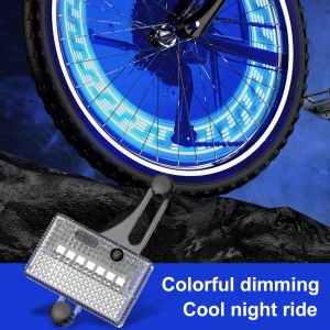 Solar LED Colorful Bike Wheel Light USB Rechargeable Bicycle Spoke Light Smart Sensing Bike Tire Safety Light for Night Riding