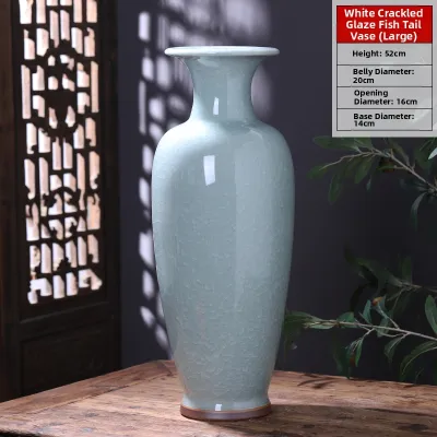 Jingdezhen Ceramic Jun Ware Antiqued Crackle Glaze Vase