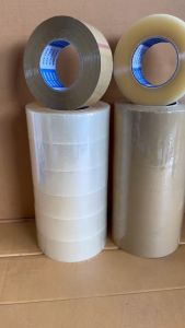 6 ม้วน เทปกาวหนา45 ไมครอน ยาว 300 หลา กว้าง 2 นิ้ว แกนสีน้ำเงิน