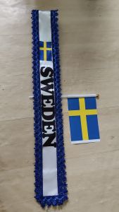 UNITED NATIONS SASH WITH FREE MINI FLAGLET