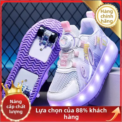 Giày Trượt Bánh Xe Dễ Tháo Cho Trẻ Em Kiểu Mới