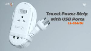 Lumira ปลั๊กไฟลูมิล่า LS-024/2U POWER STRIP สีเขียว