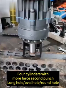 Unicorn 1800W Electric hydraulic punching machine portable small Angle punch channel steel Angle iron tapping machine