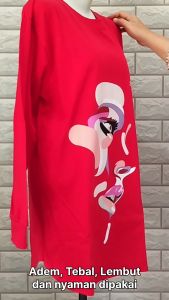 Kaos Wanita Lengan Panjang Katun Combed 20s Terbaru 2024 Atasan Baju Kekinaan Jumbo Safaya Long Body