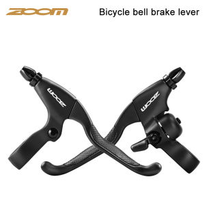 ZOOM Bicycle Brake Lever with Bell Aluminum Alloy for V-Brake Disc Brake Levers Fold Bike Brake Used for 22.2mm Handlebar