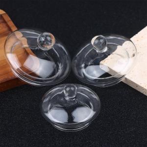 1/2PCS Borosilicate Glass Teapot Lid Round Transparent Replacement Cover with Infuser Strainer for Tea Pot Accessory