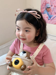Double Layer Butterfly Knot Hairband Barrette Princess Style Childrens Accessories Girls Hair Accessories Sweet Style
