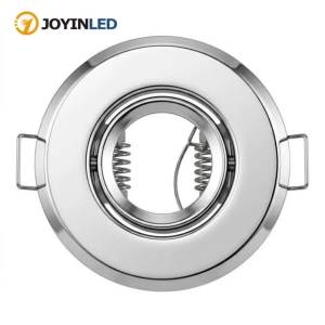 1/10PCS Round LED Ceiling Downlight MR11 Lamp Holder 70mm Dia 45mm Cutout Satin Nickel Ceiling Spotlight Mounting Brackets