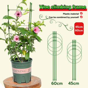 Plastic Climbing Trellis 45/60cm Plant Vine Leaf Support Stakes Flower Plant Climbing Frame Trellises
