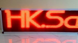 Running Text Merah 57x100cm Wifi Outdoor