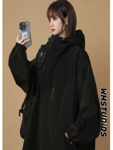 Áo Khoác Ngoài Chống Gió Chống Thấm Nước Rộng Rãi Cho Nữ Mùa Xuân Thu Mới Cỡ Lớn Ngoài Trời Công Sở Thể Thao Áo Khoác Bóng Chày Thời Trang