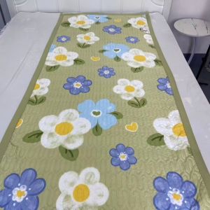 School Opening Season Universal Double-Sided Thickened Cotton Sandwich Bed Cover Single Bed Size Geometry Pattern Bedding