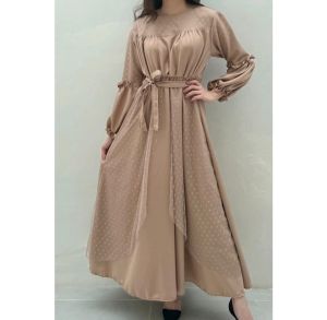 Ken-262B Busana Gamis Brukat Kondangan Longdress Wedding Muslim Wanita Mewah Premium