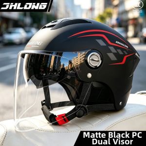 JUNHAOLONG | Certified UV Protection Motorcycle Helmet for Men and Women All Seasons