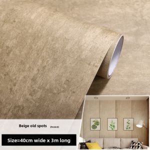 KEERMAN | Thick Self-Adhesive Water-resistant Retro Industrial PVC Wallpaper