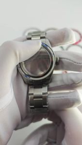 RICHUS NH35 Watch Case 39mm Silver Stainless Steel with Sapphire Glass Compatible with NH35 NH34 NH36 ETA2824 PT5000 Movements