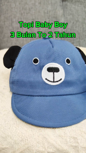MOO BABY Topi Baby Boy Cap For Kids Topi Baby Boy 0 6 Bulan Cap Budak Lelaki Kids Hat Kids Newborn Hat 儿童帽子