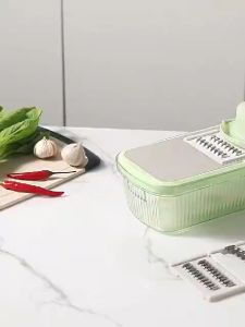 Multifunctional Vegetable Cutter 5 in 1  Stainless Steel Vegetable Slicer Grater Cutter Peeler Garlic Chopper