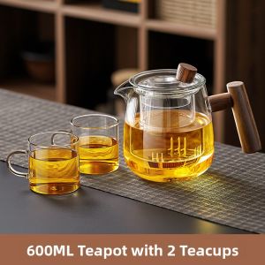 PAKCHOICE | Single Serve Tea Water Separation Glass Teapot Set
