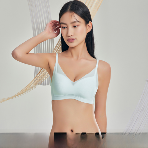 MiiOW | Cat Woman Thin Strap Underwear Women Summer Thin Breathable Small Chest Gathered 2025 New Backless Seamless Integrated Bra