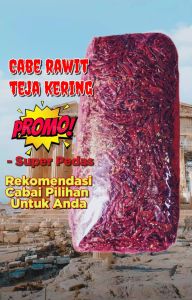 1Kg Cabe Rawit TEJA Kering Kualitas Bagus Pedas (Tanpa Tangkai)