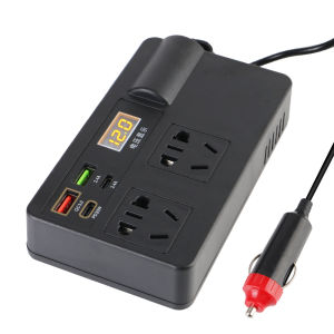 200W Biến Tần Điện 12V/24V Sang 220V AC Bộ Chuyển Đổi Với QC 3.0 USB PD Type-C Sạc Phát Hiện Điện Áp Công Tắc Bật/Tắt