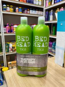 [Đủ bill Store + Air] Cặp dầu gội xả phục hồi tóc hư tổn Tigi Xanh lá Bed Head 750ml Của Mỹ