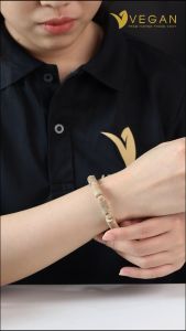 Vòng tay Trụ Trúc VEGAN Trầm Hương Thuần Chay tốc kiến 10mm