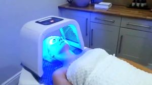 เครื่องสปาแสงบำบัด เครื่องฉายแสง LED 7 สี บำรุงผิวหน้า สำหรับสปาผิวหน้าไฟฟ้า ผลิตภัณฑ์ดูแลผิว