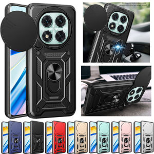 szhaiyu | Armor Phone Case For Xiaomi Redmi Note 14 Pro 5G Note 15 Pro+ Plus Cover Lens Protection With Ring Magnetic Holder Coque Fundas