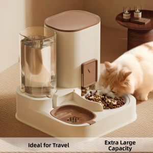 Stainless Steel Dual Pet Feeding and Watering Bowl