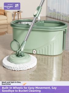 Rotating Mop with Automatic Water Extraction