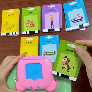 Flash Cards English Education Machine Baby Learning Talking Toys Card Reading Learning English Machine Children Christmas Gift Interactive Toys for Age 2-6
