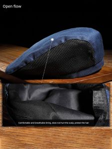 Mesh Breathable Beret Western Restaurant Attendant Work Hat Catering Men and Women Chef Work Cap Custom Logo