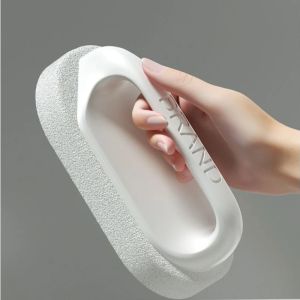Sponge Cleaning Brush with Handle Kitchen Bathroom Tile Scrub Brush Thickened Scouring Pad Household Stain Removal Clean Tools