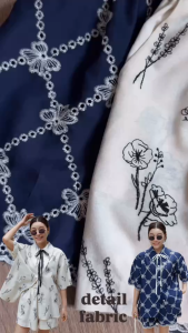 DAISY เซตเสื้อ + กางเกงขาสั้นลายลูกไม้สวยน่ารักใส่เที่ยวคาเฟ่วันสบายสบาย CARDIGAN_NISTA