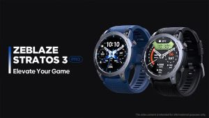【In Stock】Zeblaze Stratos 3 PRO GPS Smart Watch 1.43” HD AMOLED Display Built-in GPS Bluetooth Phone Calls Sports Smartwatch