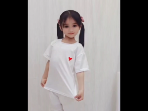 100% Cotton Solid Color Childrens Clothing Childrens T-shirt Summer Half-sleeve Childrens Round Neck