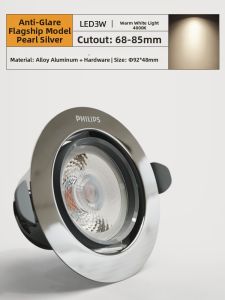 Philips | LED Spotlight for Home and Commercial Use Silver