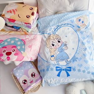 Summer Bean Princess Love Baby Blanket Childrens Nap Cover Quilt Cartoon Polyester Fiber Universal Space Four Seasons Sleep Aid
