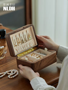 NALANDUOHAO | Portable Double-layer Jewelry Box Large Capacity Vintage
