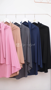 Koyu Hijab Big Bergo Mask Jersey Premium Alana
